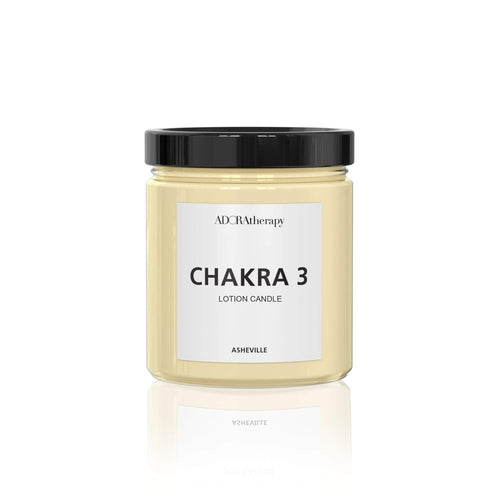 Chakra Healing Lotion Candle Number 3