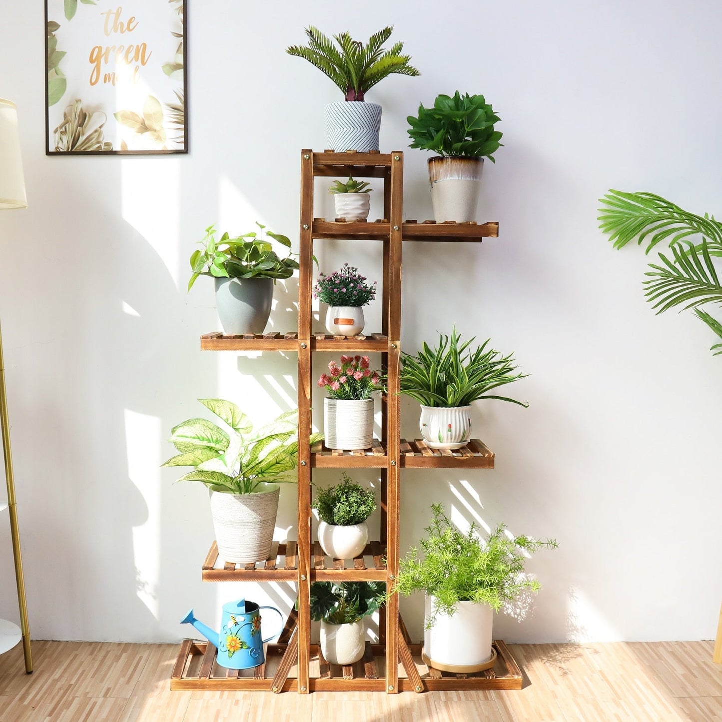 6 Tier Wooden Plant Home Decor Stand