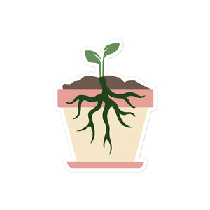 Rooted Healing Plants Bubble-free Stickers