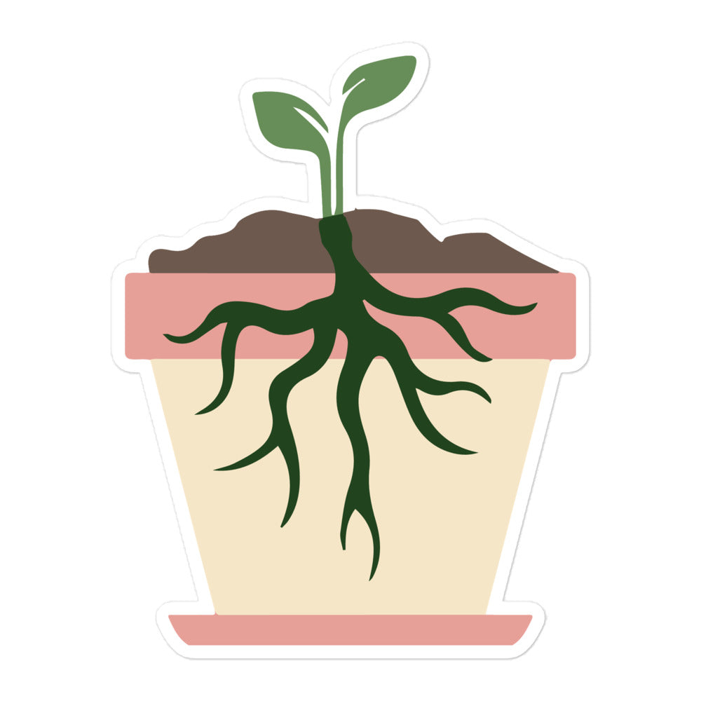 Rooted Healing Plants Bubble-free Stickers