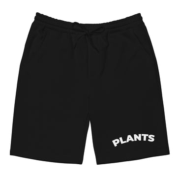 plants unisex black shorts