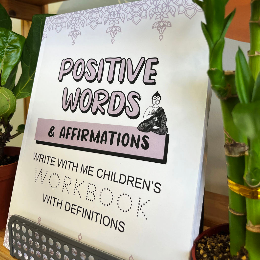 Positive Words and Affirmations Write With Me Children's Workbook: With Definitions