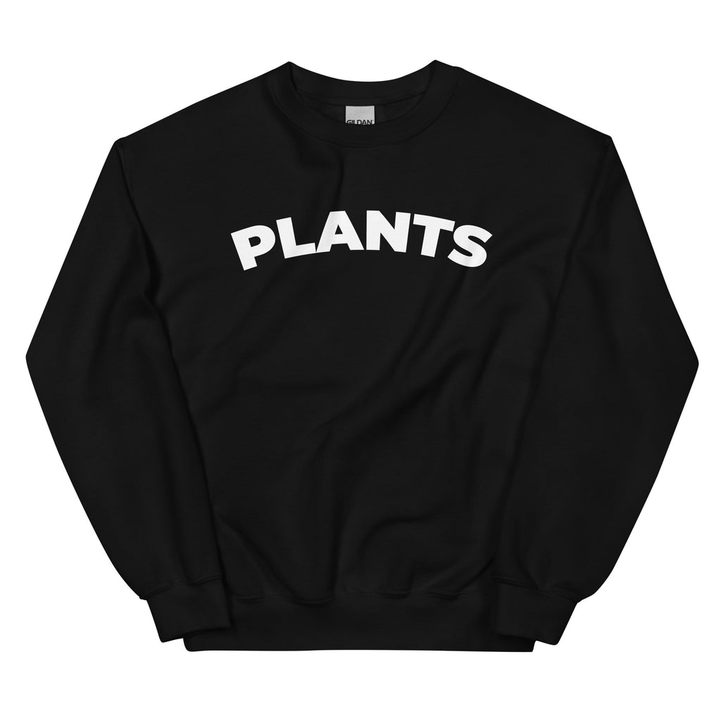 plants unisex black sweatshirt