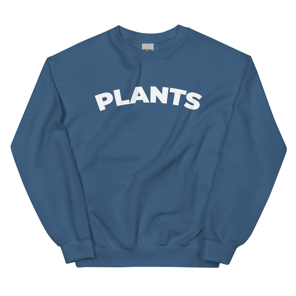 plants unisex indigo blue sweatshirt