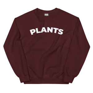 plants unisex maroon sweatshirt