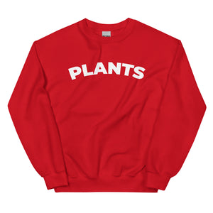 plants unisex red sweatshirt