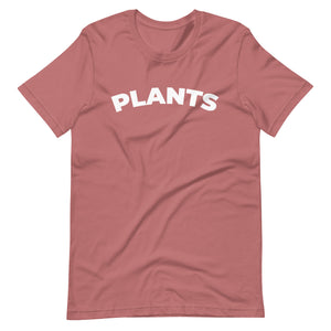 plants unisex pink mauve t-shirt