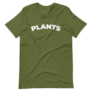 plants unisex olive t-shirt